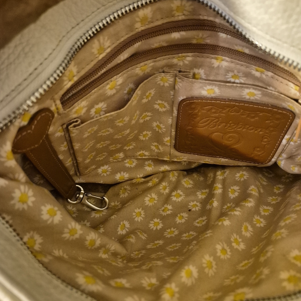 Brighton Cream and Tan Floral Interior Bag - Picture 4 of 4